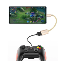 Dudao L15M – OTG adaptér / kabel z USB 2.0 na micro USB – šedý