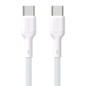 Kabel Dudao L9C 65W USB-C na USB-C 2 m bílá