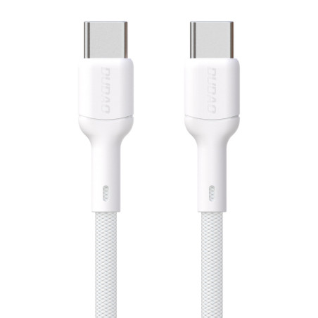 Kabel Dudao L9C 65W USB-C na USB-C 2 m bílá