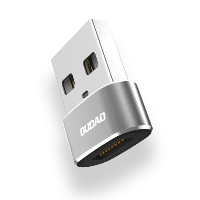 Dudao L16AC adaptér z USB Type-C na USB – černý