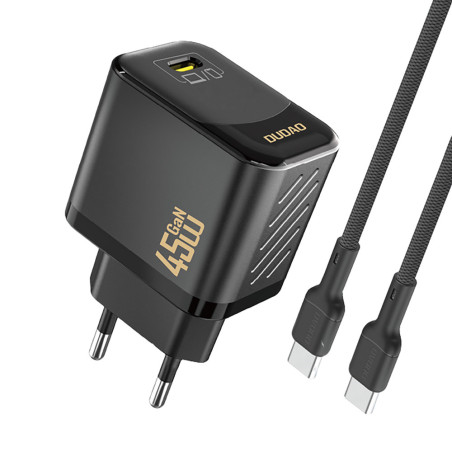 Nabíječka Dudao A28C 45W GaN USB-C - černá