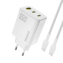 Nabíječka Dudao A29C 65W GaN (PD/QC) bílá