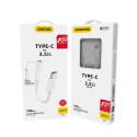 Dudao L16CPro audio adaptér z USB-C na 3,5mm jack – bílý