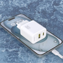 Dudao A27 MaxC nabíječka 35W GaN PD USB-C/USB-A bílá