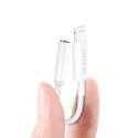 Dudao L16i – audio adaptér z Lightning na 3,5mm jack – bílý