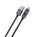 Kabel Dudao L7T USB-A na USB-C 66W s LED - černý
