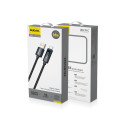 Kabel Dudao L7T USB-A na USB-C 66W s LED - černý