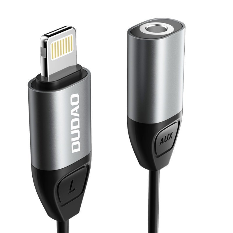 DUDAO L17 Redukce (adaptér) z Lightning na 3,5 Jack, černá