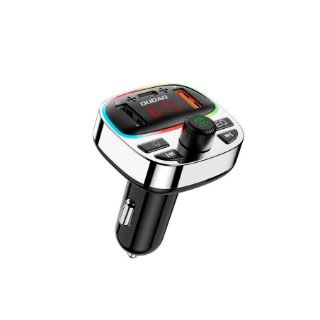 Dudao R2PRO+ FM Bluetooth vysílač - černá/stříbrná