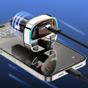 Dudao R2PRO+ FM Bluetooth vysílač - černá/stříbrná