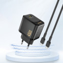 Nabíječka Dudao A28 45W GaN USB-C - černá