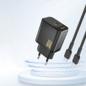 Dudao A27P 30W GaN USB-C PD nabíječka - černá