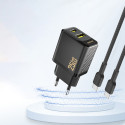 Dudao A26T GaN 25W nabíječka USB-C + USB-A – černá