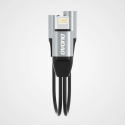DUDAO L17i+ Redukce z Lightning na Jack 3,5/Lightning, černo-stříbrná