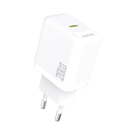 Dudao A26 PD20W GaN USB-C nabíječka bílá