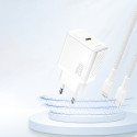 Dudao A26 PD20W GaN USB-C nabíječka bílá
