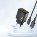 Nabíječka Dudao A23 2.4A USB-A - černá