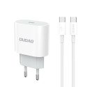 Nabíječka Dudao A14EUC 20W USB-C PD - bílá