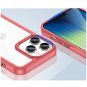 AG PREMIUM Outer Space Case Pevné pouzdro pro iPhone 14 Pro s gelovým rámečkem červené
