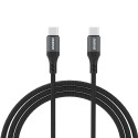 Kabel Dudao L3CC USB-C ↔ USB-C 60W 1,2 m černý