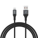 Kabel Dudao L3SM USB-A/MicroUSB 3A 1,2 m černá