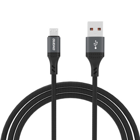 Kabel Dudao L3SM USB-A/MicroUSB 3A 1,2 m černá