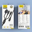 Kabel Dudao A12Max+ 3v1 pro Apple Watch – black