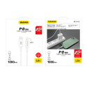 Kabel Dudao L6X USB‑C na Lightning PD 20W 1 m - bílá