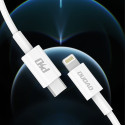 Kabel Dudao L6X USB‑C na Lightning PD 20W 1 m - bílá