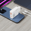 Nabíječka Dudao A30EUT 30W GaN USB-A/USB-C - bílá