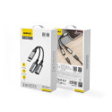 Dudao L13C+ 2v1 USB‑C adaptér pro nabíjení a hudbu – šedá