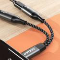 Dudao L13C+ 2v1 USB‑C adaptér pro nabíjení a hudbu – šedá