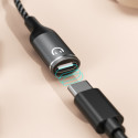 Dudao L13C+ 2v1 USB‑C adaptér pro nabíjení a hudbu – šedá