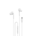 Dudao X3C+ kabelová sluchátka USB-C 1,2 m - bílá