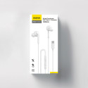 Dudao X3C+ kabelová sluchátka USB-C 1,2 m - bílá