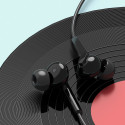 Dudao X3C+ USB-C in-ear sluchátka 1,2 m - černá