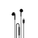Sluchátka Dudao X3C USB-C in-ear 1,2 m - černá