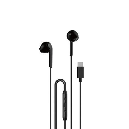 Sluchátka Dudao X3C USB-C in-ear 1,2 m - černá