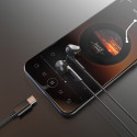Sluchátka Dudao X3C USB-C in-ear 1,2 m - černá