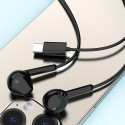 Sluchátka Dudao X3C USB-C in-ear 1,2 m - černá