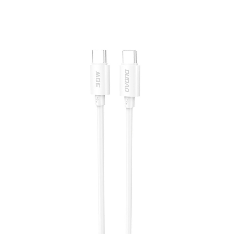 Kabel Dudao L4C USB-C / USB-C 30W 2 m pro nabíjení a přenos dat - bílá