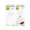 Kabel Dudao L4C USB-C/USB-C 30W 2 m - bílá
