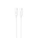 Kabel Dudao L4C USB-C / USB-C 30W 1,2 m - bílý