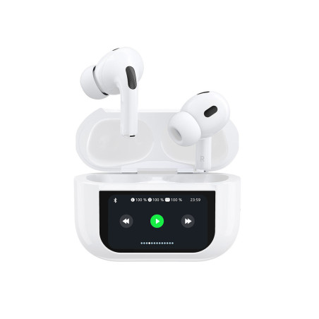 Dudao U19 TWS sluchátka Bluetooth 5.3 s ANC - bílá