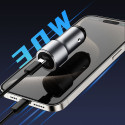 Nabíječka Dudao R14 30W USB-C PD do auta - stříbrná