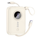 Powerbanka Dudao K14 10 000 mAh pro nabíjení - béžová