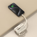 Powerbanka Dudao K14 10 000 mAh pro nabíjení - béžová