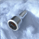 Nabíječka do auta Dudao R4Ultra 120W USB-A + USB-C šedá