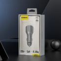 Nabíječka do auta Dudao R4Ultra 120W USB-A + USB-C šedá