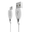 Kabel Dudao L4M USB-A / MicroUSB 2,4A 1m bílá